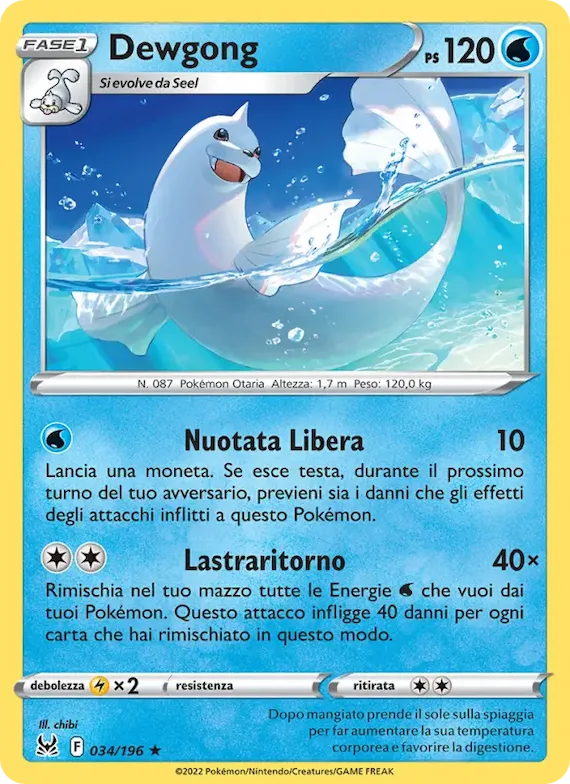 Dewgong 34 – Origine Perduta