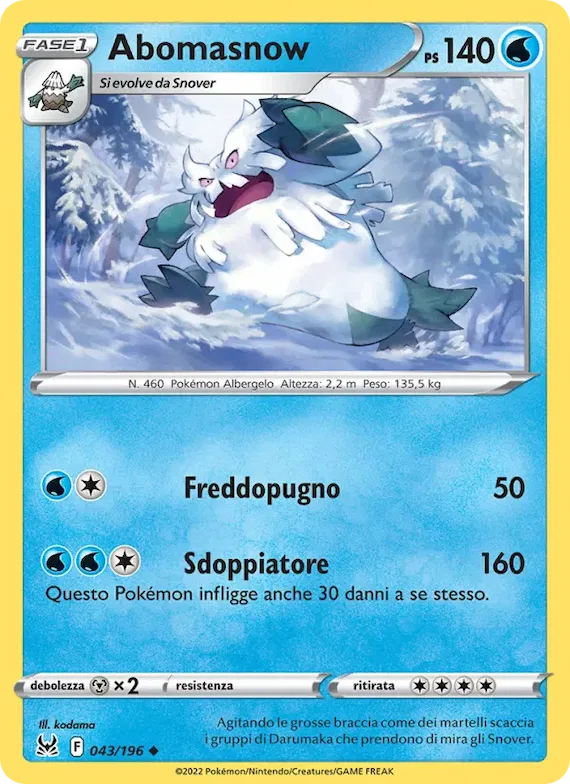 Abomasnow 43 – Origine Perduta