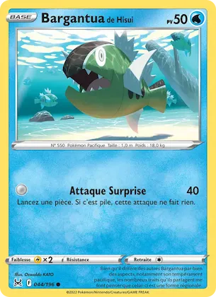 Bargantua de Hisui n° 44 – Origine Perdue