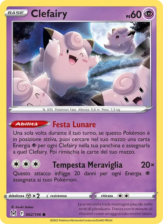 Clefairy 62 – Origine Perduta