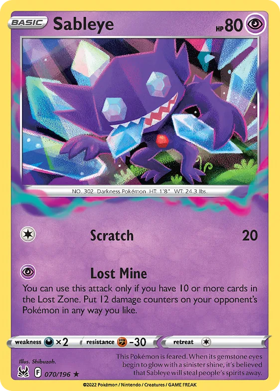 Sableye #70 – Lost Origin