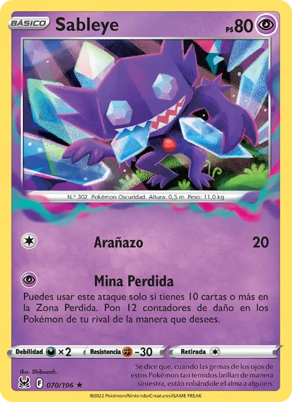 Sableye 70 – Origen Perdido