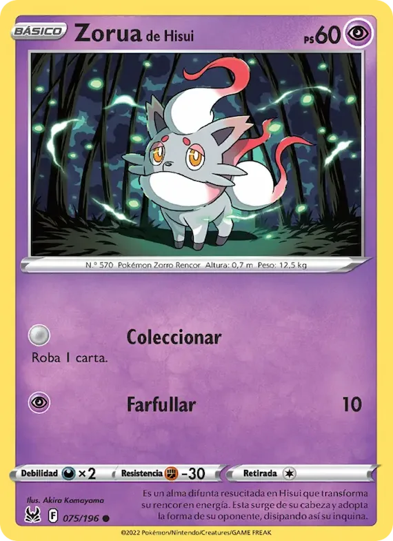 Zorua de Hisui 75 – Origen Perdido