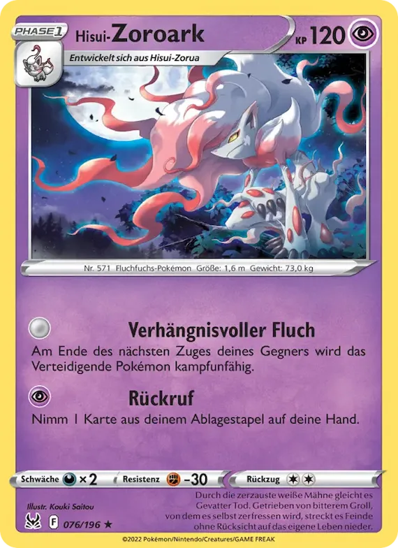 Hisui-Zoroark 76 – Verlorener Ursprung