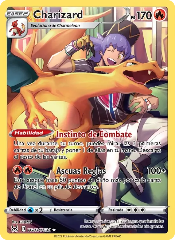 Charizard TG03 – Origen Perdido Galería de Entrenador