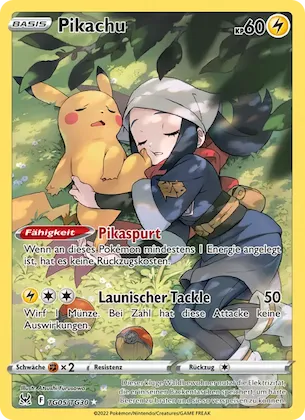Pikachu TG05 – Verlorener Ursprung Trainer-Galerie