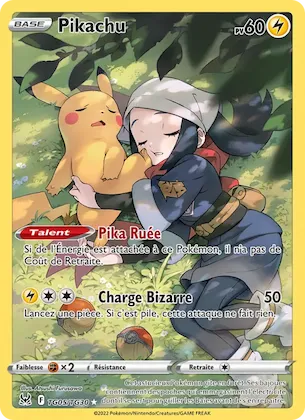 Pikachu TG05 – Origine Perdue Galerie de Dresseurs