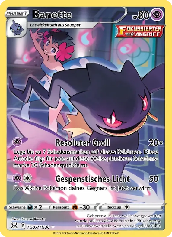 Banette TG07 – Verlorener Ursprung Trainer-Galerie