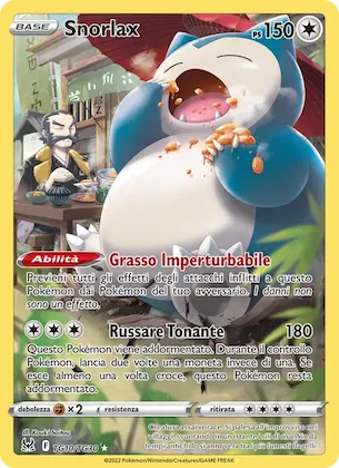 Snorlax TG10 – Origine Perduta Galleria Allenatori