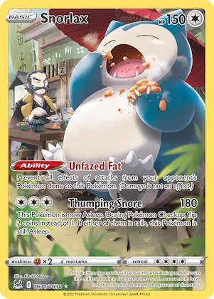 Snorlax #TG10 – Lost Origin Trainer Gallery