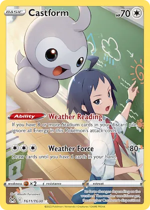 Castform #TG11 – Lost Origin Trainer Gallery
