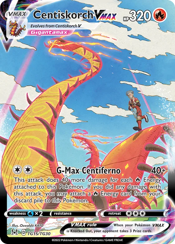 Centiskorch VMAX #TG15 – Lost Origin Trainer Gallery
