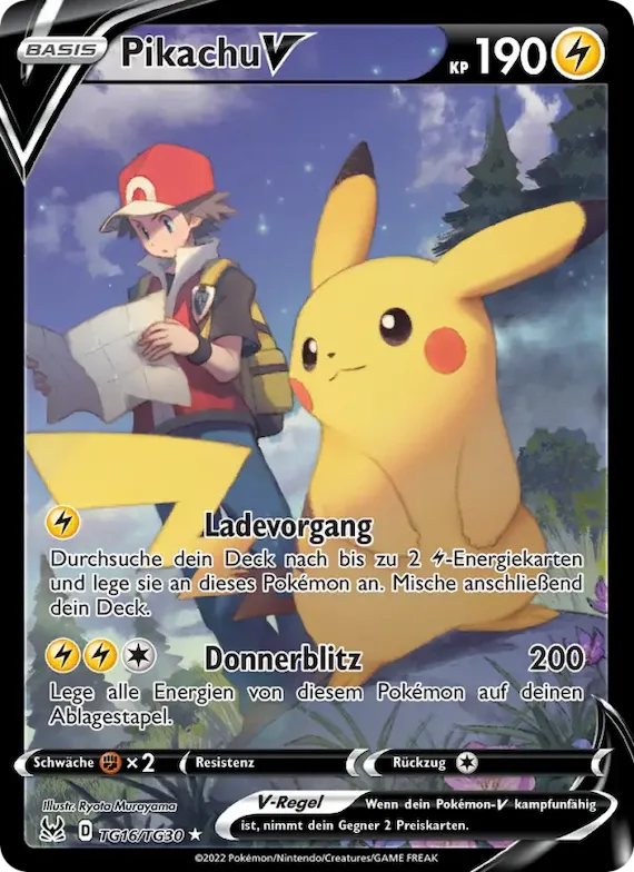 Pikachu V TG16 – Verlorener Ursprung Trainer-Galerie