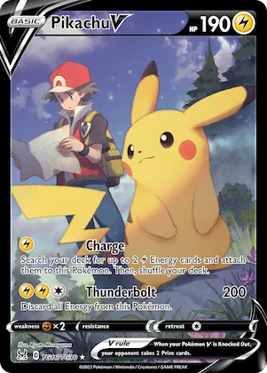 Pikachu V #TG16 – Lost Origin Trainer Gallery
