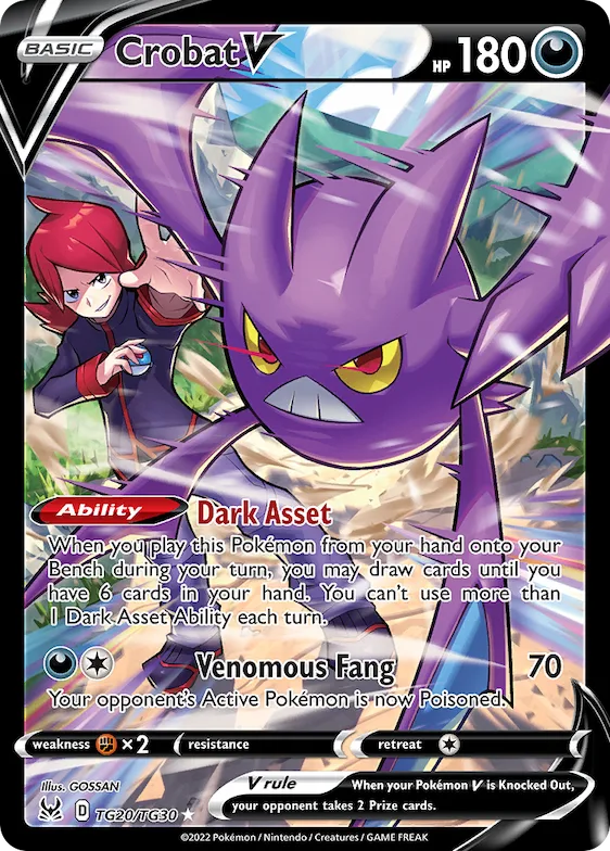 Crobat V #TG20 – Lost Origin Trainer Gallery