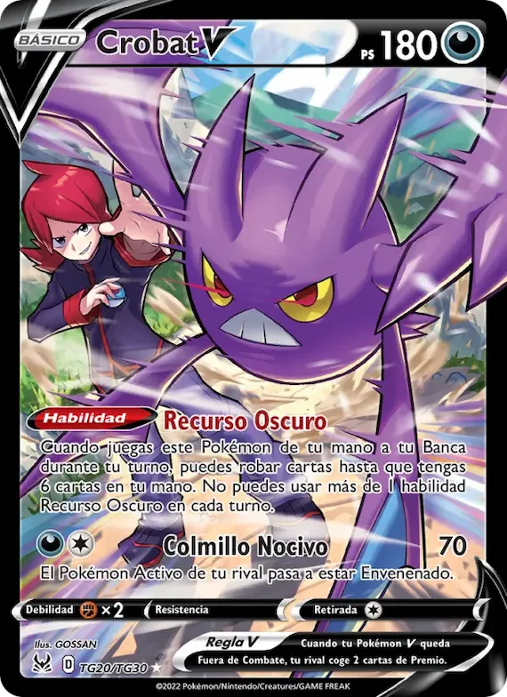 Crobat V TG20 – Origen Perdido Galería de Entrenador
