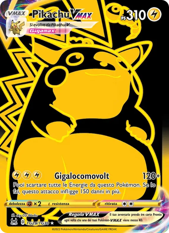 Pikachu VMAX TG29 – Origine Perduta Galleria Allenatori