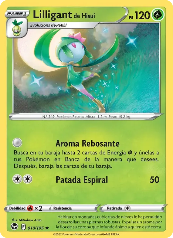 Lilligant de Hisui 10 – Tempestad Plateada