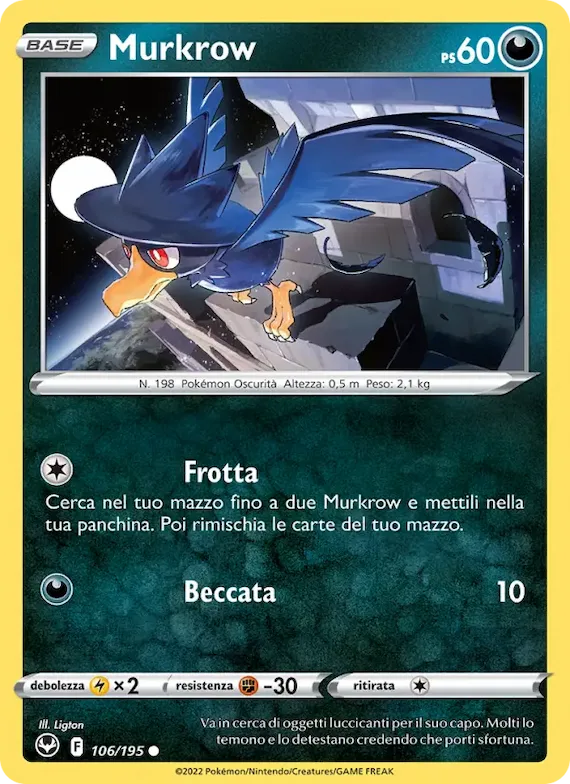 Murkrow 106 – Tempesta Argentata