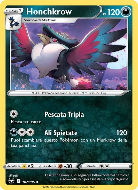 Honchkrow 107 – Tempesta Argentata