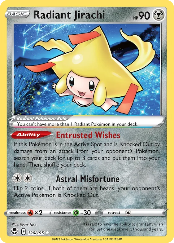 Radiant Jirachi #120 – Silver Tempest