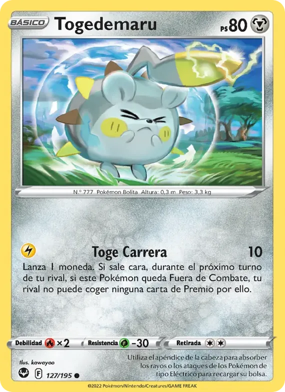 Togedemaru 127 – Tempestad Plateada