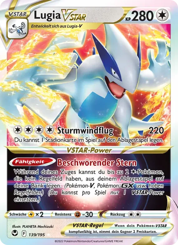 Lugia VSTAR 139 – Silberne Sturmwinde