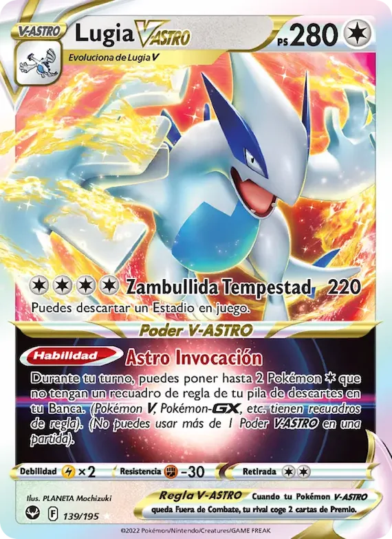 Lugia V-ASTRO 139 – Tempestad Plateada