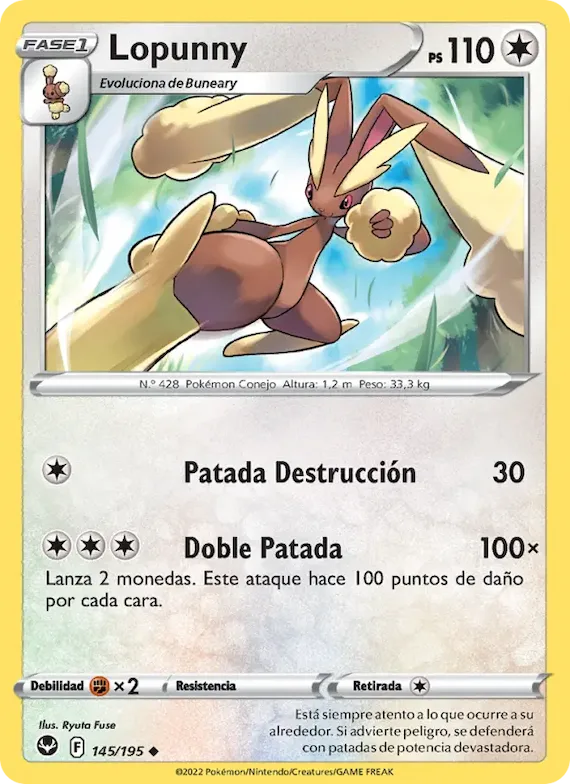 Lopunny 145 – Tempestad Plateada
