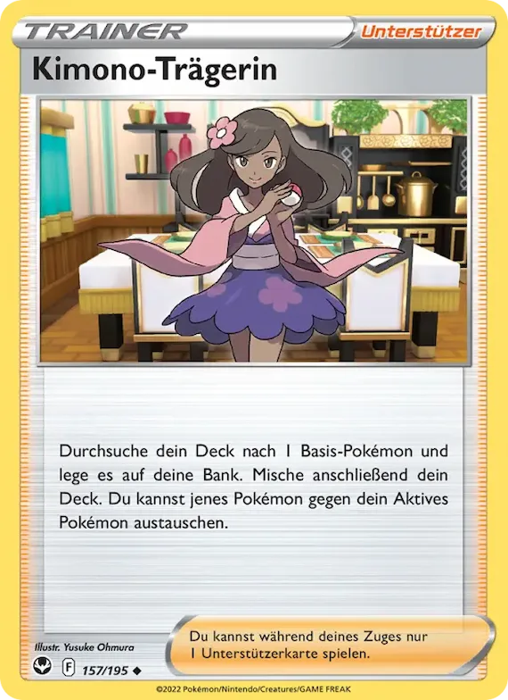 Kimono-Trägerin 157 – Silberne Sturmwinde