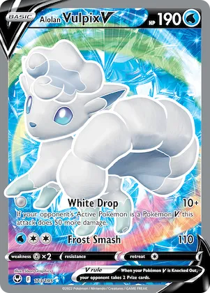 Alolan Vulpix V #173 – Silver Tempest