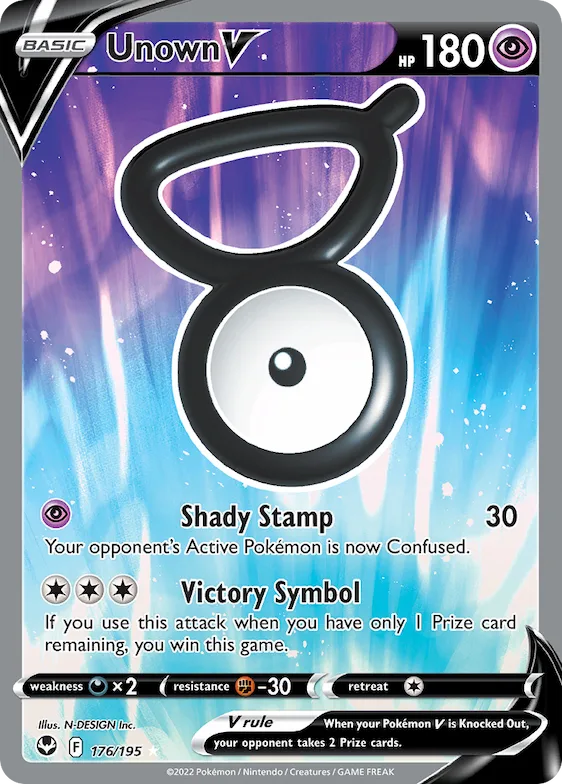 Unown V #176 – Silver Tempest