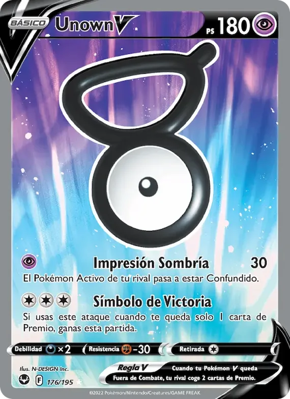 Unown V 176 – Tempestad Plateada