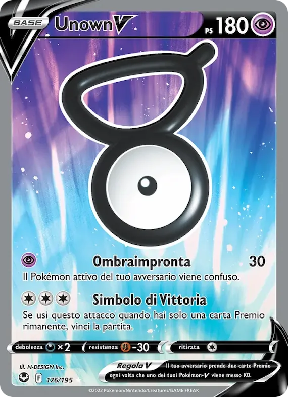 Unown V 176 – Tempesta Argentata