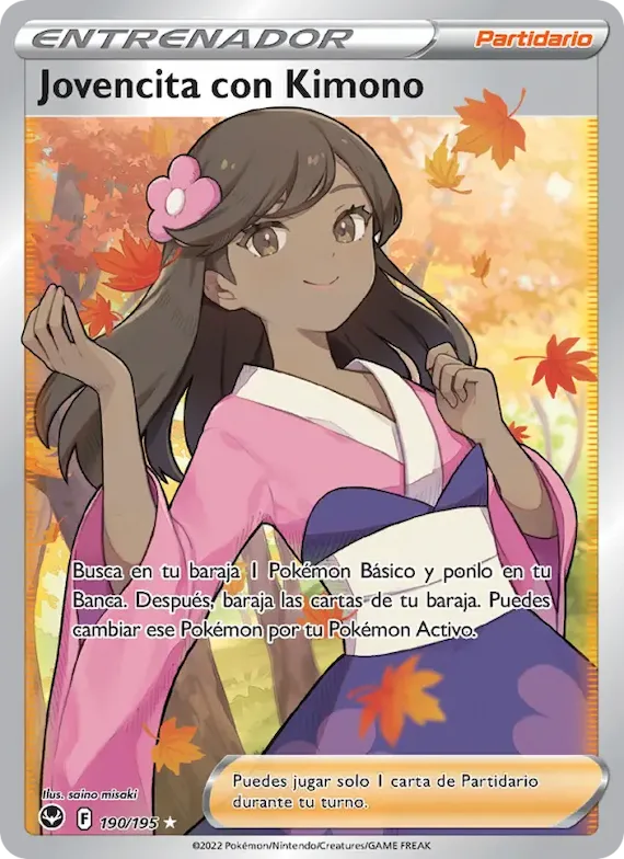 Jovencita con Kimono 190 – Tempestad Plateada