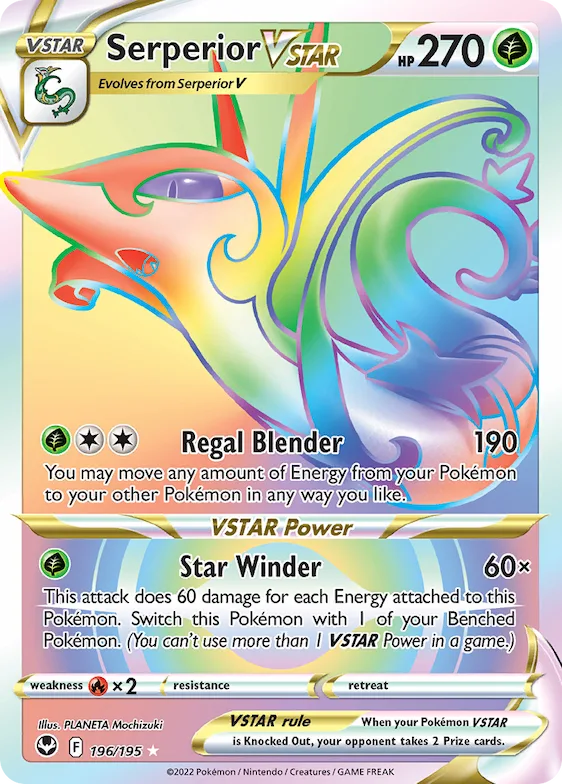 Serperior VSTAR #196 – Silver Tempest