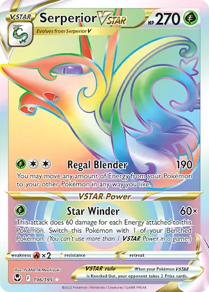 Serperior VSTAR #196 – Silver Tempest
