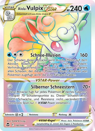 Alola Vulpix-VSTAR Nr. 197 – Silberne Sturmwinde