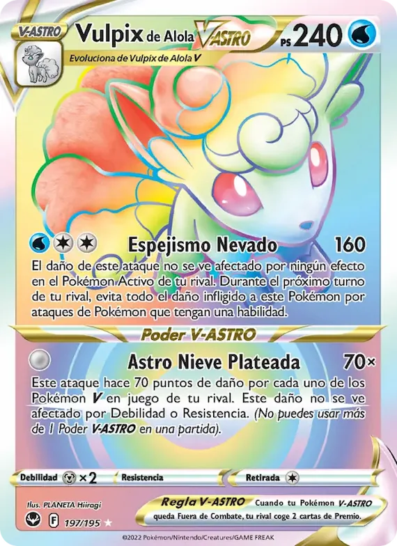 Vulpix de Alola V-ASTRO 197 – Tempestad Plateada