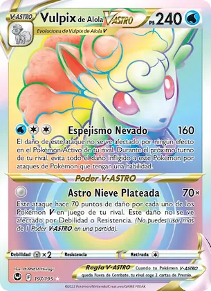 Vulpix de Alola V-ASTRO 197 – Tempestad Plateada