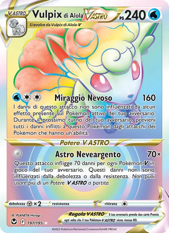 Vulpix di Alola V ASTRO 197 – Tempesta Argentata