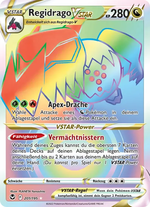 Regidrago VSTAR 201 – Silberne Sturmwinde
