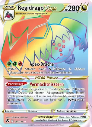 Regidrago VSTAR Nr. 201 – Silberne Sturmwinde