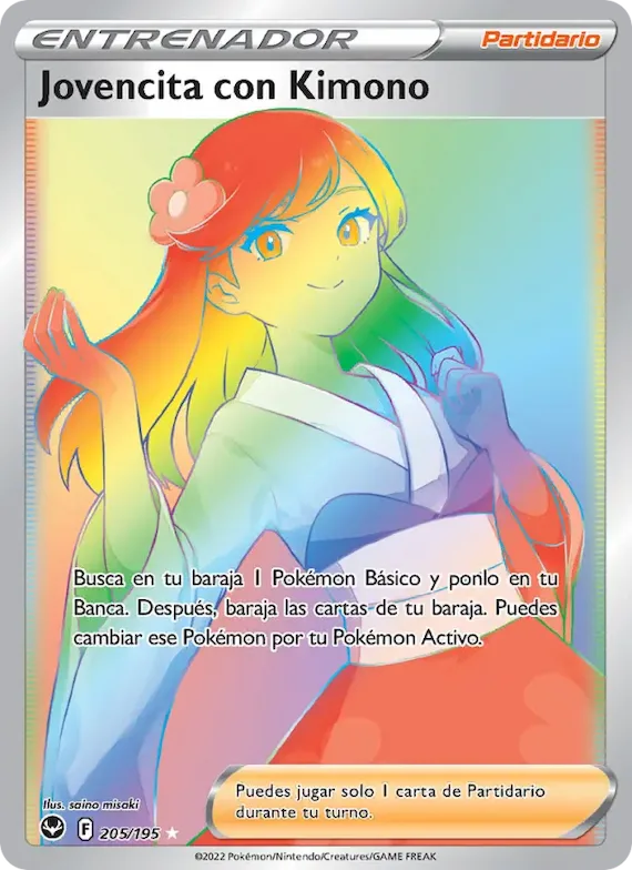 Jovencita con Kimono 205 – Tempestad Plateada