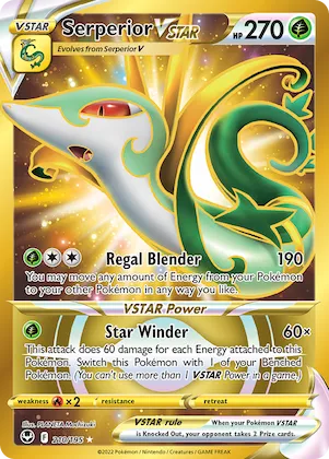 Serperior VSTAR #210 – Silver Tempest