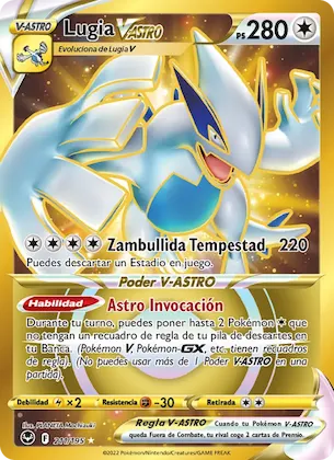 Lugia V-ASTRO 211 – Tempestad Plateada