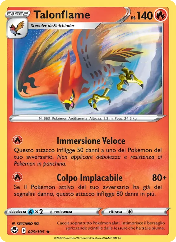 Talonflame 29 – Tempesta Argentata