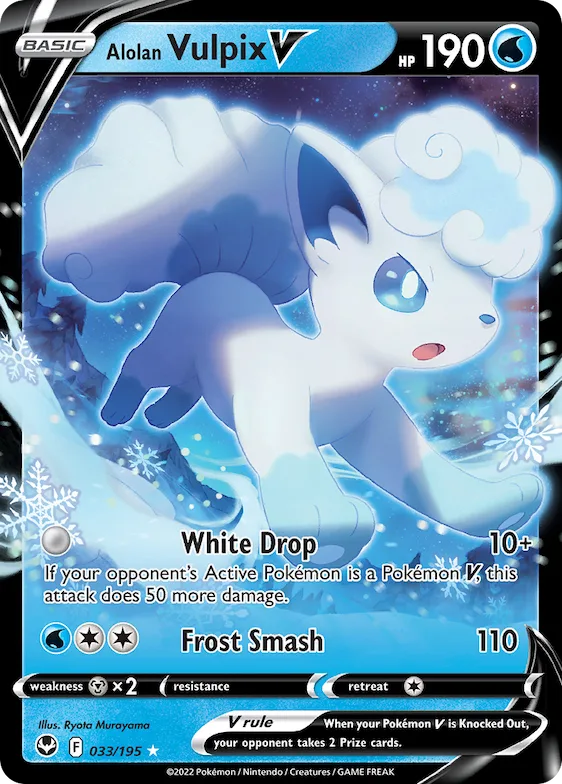 Alolan Vulpix V #33 – Silver Tempest