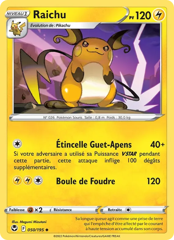 Raichu 50 – Tempête Argentée