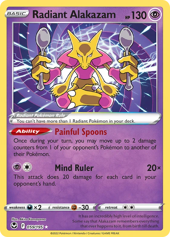 Radiant Alakazam #59 – Silver Tempest